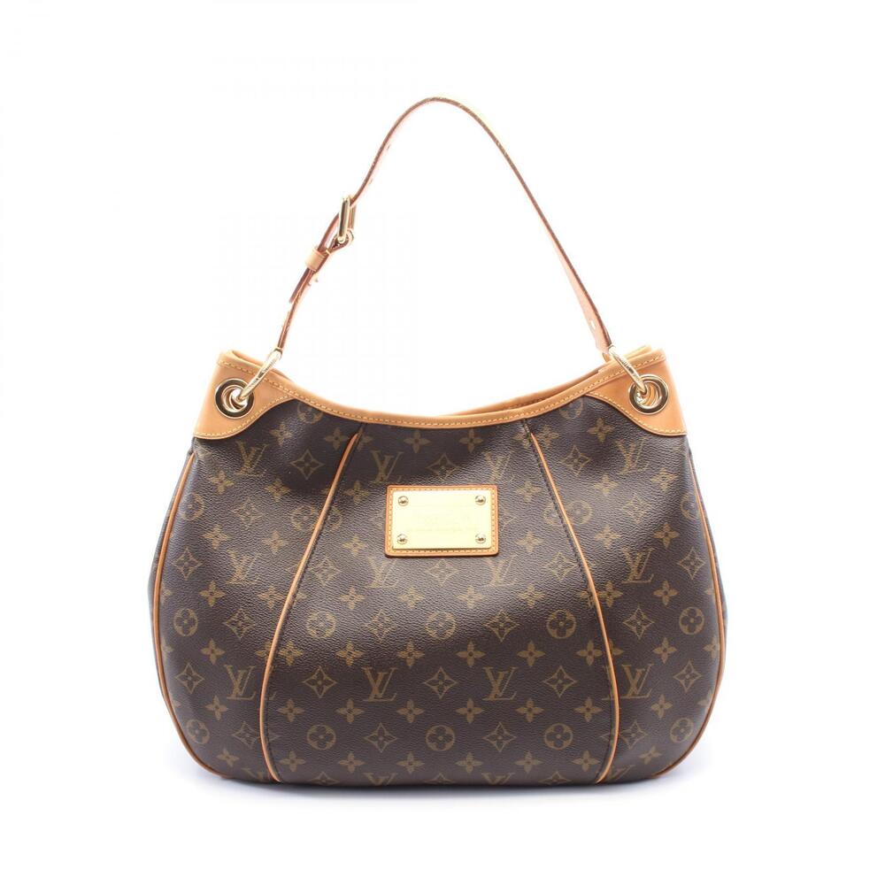 Louis Vuitton Galliera Shoulder Bag Canvas Leather Monogram Brown